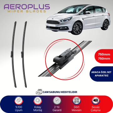 Aeroplus Ford S-Max 2015-2023 Muz Silecek Takımı