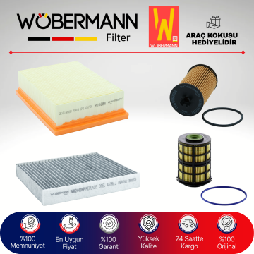 Wöbermann Opel Mokka 1.6 Cdti Filtre Bakım Seti 2015-2017 4KP