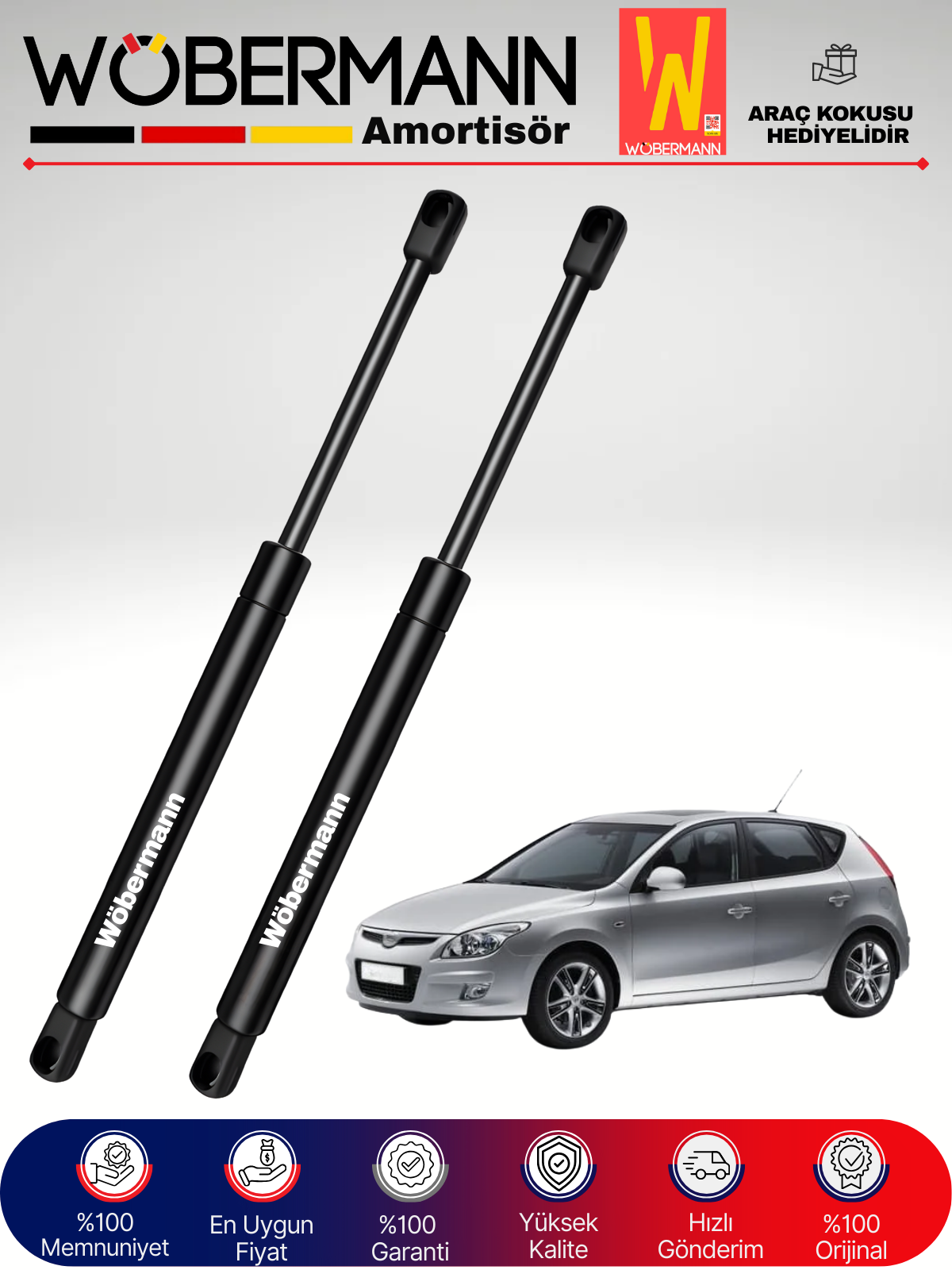 Wöbermann Hyundai i30 HB Bagaj Amortisörü Takım Sağ-Sol 2009-2012