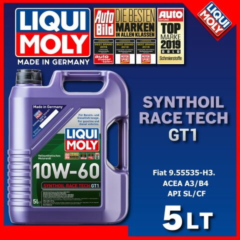 Liqui Moly Synthoil Race Tech GT1 10W-60 Motor Yağı 5 Litre 8909