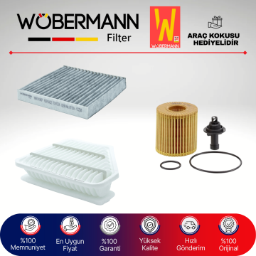 Wöbermann Toyota Corolla 1.4 D4d Filtre Bakım Seti 2007-2018 3KP