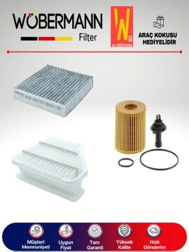 Wöbermann Toyota Corolla 1.4 D4d Filtre Bakım Seti 2007-2018 3KP