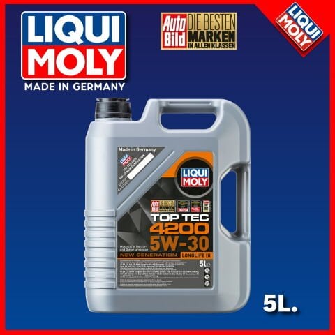 Liqui Moly Top Tec 4200 5W-30 New Generation Longlife 3 DPF li Motor Yağı 5 Litre 8973