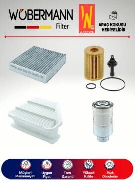 Wöbermann Toyota Corolla 1.4 D4d Filtre Bakım Seti 2007-2018 4KP
