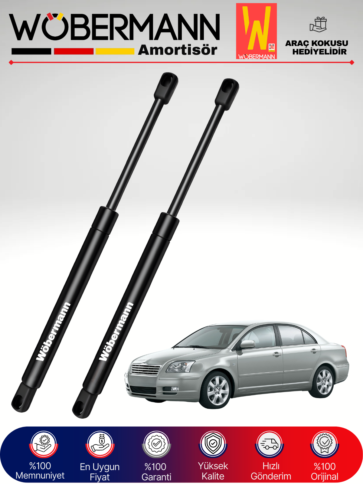 Wöbermann Toyota Avensis Bagaj Amortisörü Takım Sağ-Sol 2003-2009