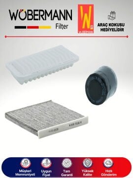 Wöbermann Toyota Yaris 1.3 Benzin Filtre Bakım Seti 1999-2002 3KP