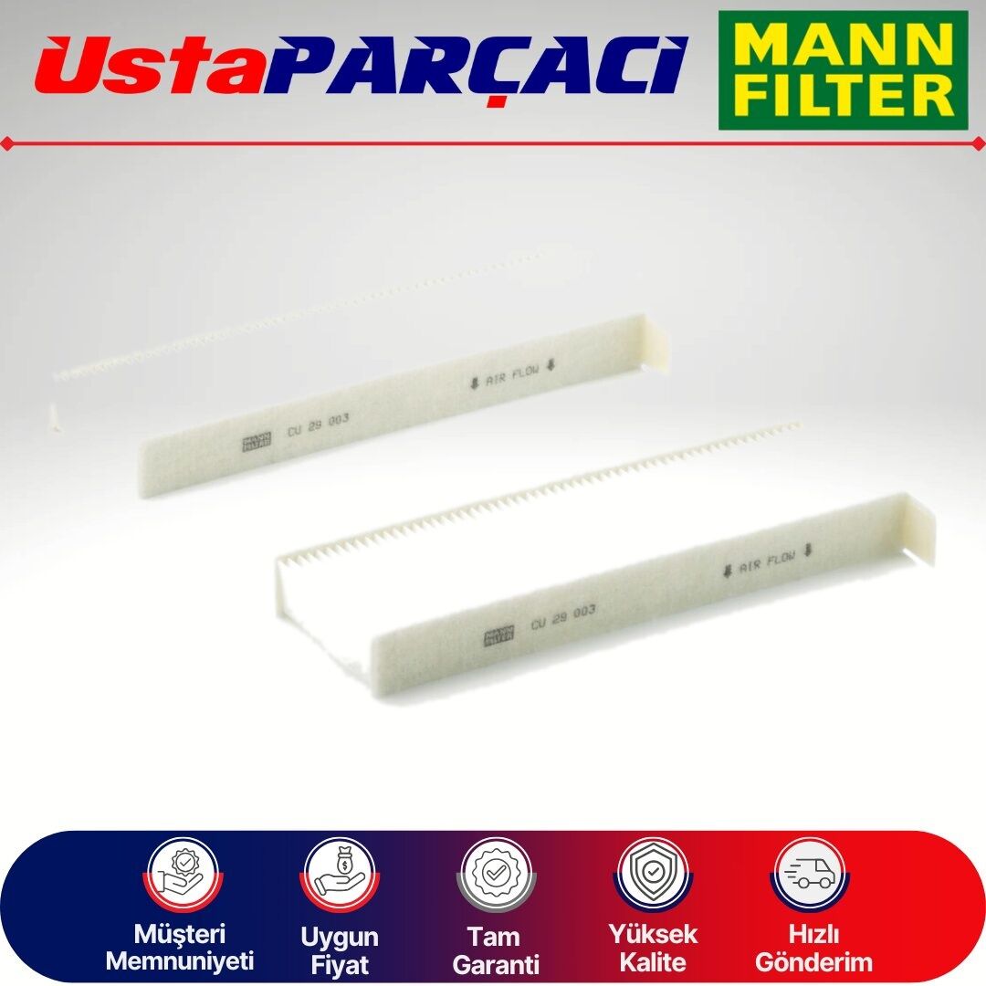 Mann-Filter Citroen Berlingo Standart Polen Filtresi 2019-2026 CU29003-2 6447XF