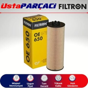 Filtron VW Passat B 5.5 1.9 Tdi Yağ Filtresi 2001-2004 OE650 59115562