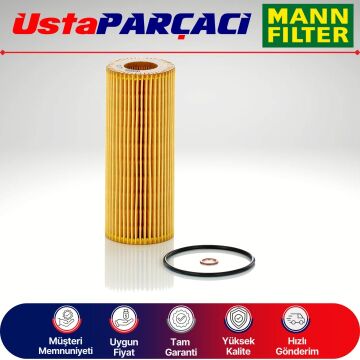 Mann-Filter Bmw 5 Serisi E60 5.20D M47 Dizel Yağ Filtresi 2006-2008 HU722X 11427787697