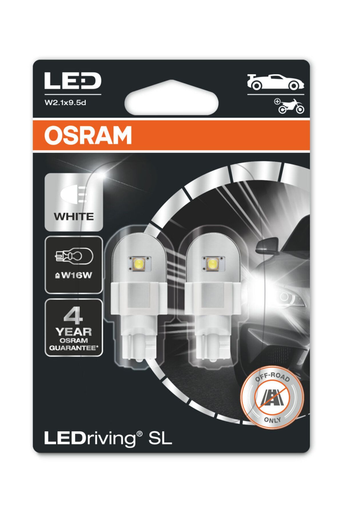 Osram T15 W16W Led Dipsiz Beyaz Ampul 12V 921DWP (1 Takım - 2 Adet)