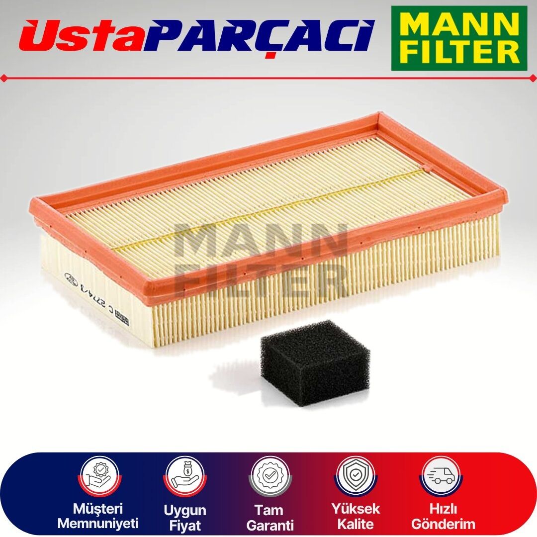 Mann-Filter Ford Connect 1.8 Tdci Dizel Hava Filtresi 2003-2013 C2774 GFE1141