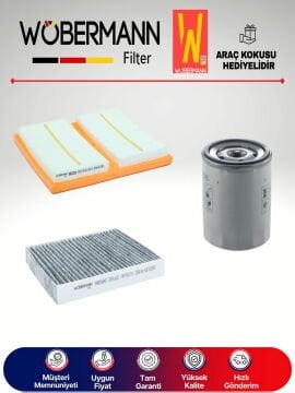 Wöbermann Seat Arona 1.0 Tsi KARBONLU Filtre Bakım Seti 2017-2021 3KP CHZ-DDY-DKR