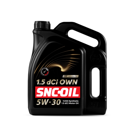 Snc Oil 1.5 dCİ OWN DPF 5W-30 Motor Yağı 5 Litre Fluence Megane Symbol Clio Lodgy Duster Sandero