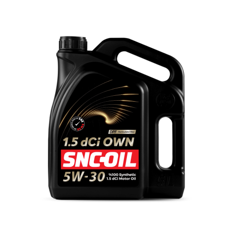 Snc Oil 1.5 dCİ OWN DPF 5W-30 Motor Yağı 5 Litre Fluence Megane Symbol Clio Lodgy Duster Sandero