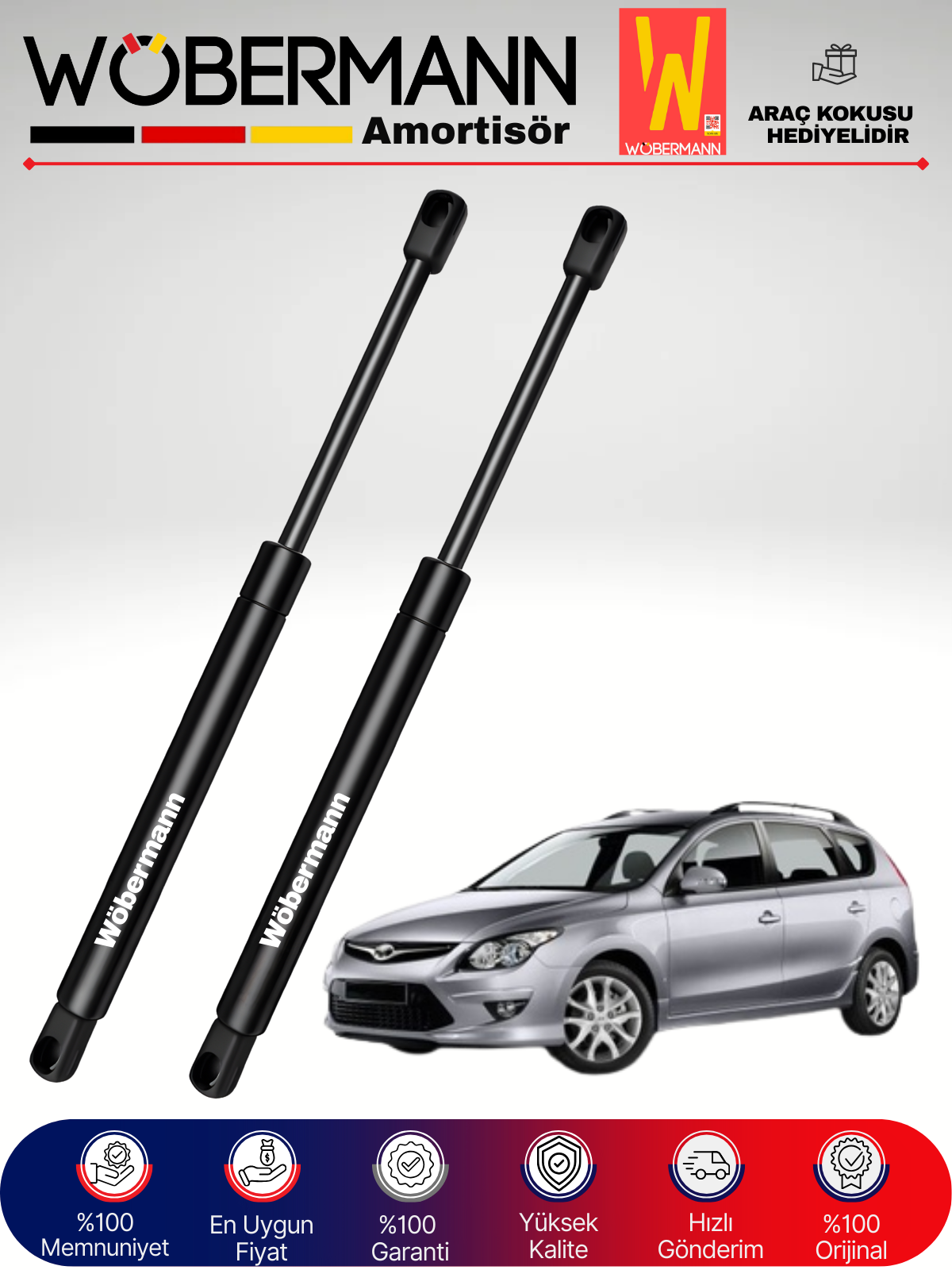 Wöbermann Hyundai i30 SW Bagaj Amortisörü Takım Sağ-Sol 2008-2012
