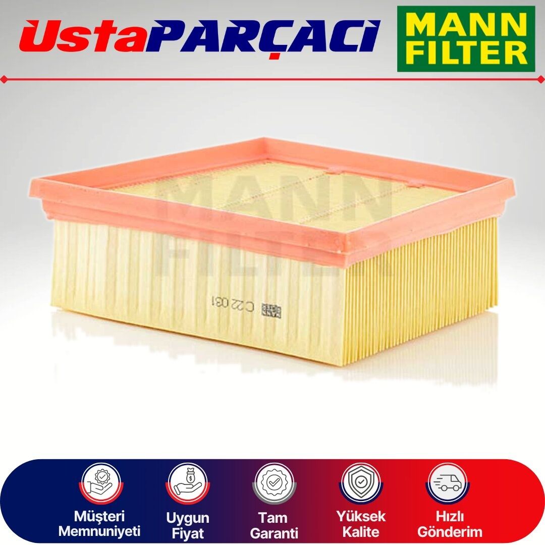 Mann-Filter Ford Courier 1.5 Tdci Hava Filtresi 2018-2023 C22031 GN159601AA