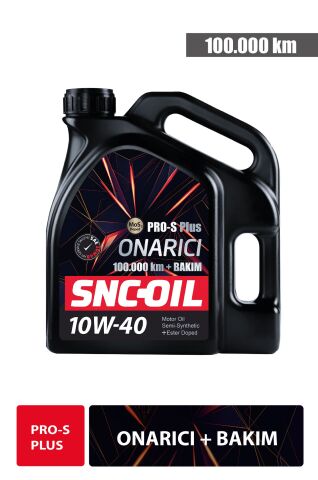 Snc Oil 100.000 Km + Bakım Pro-S Plus Onarıcı 10W-40 Motor Yağı 4 Litre