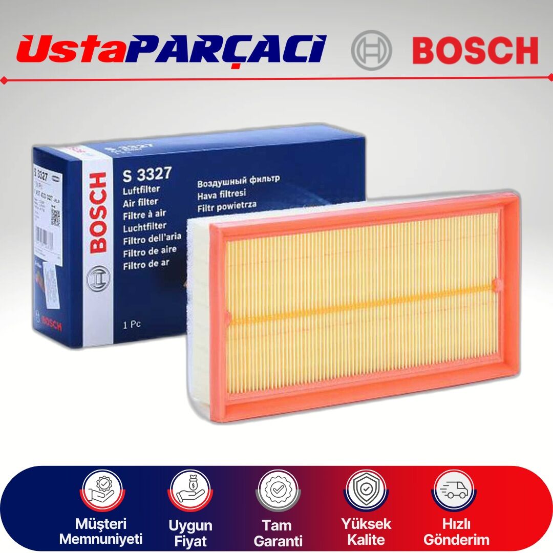 Bosch 1457433327 Hava Filtresi S3327 9651883380