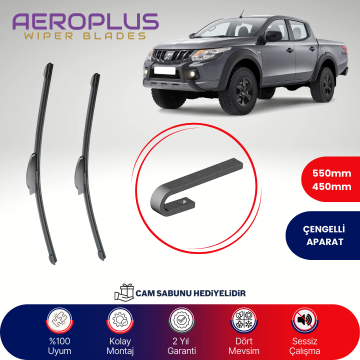 Aeroplus Mitsubishi L 200 2015-2022 Muz Silecek Takımı