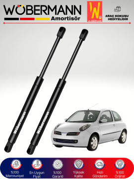 Wöbermann Nissan Micra K12 Bagaj Amortisörü Takım Sağ-Sol 2005-2010