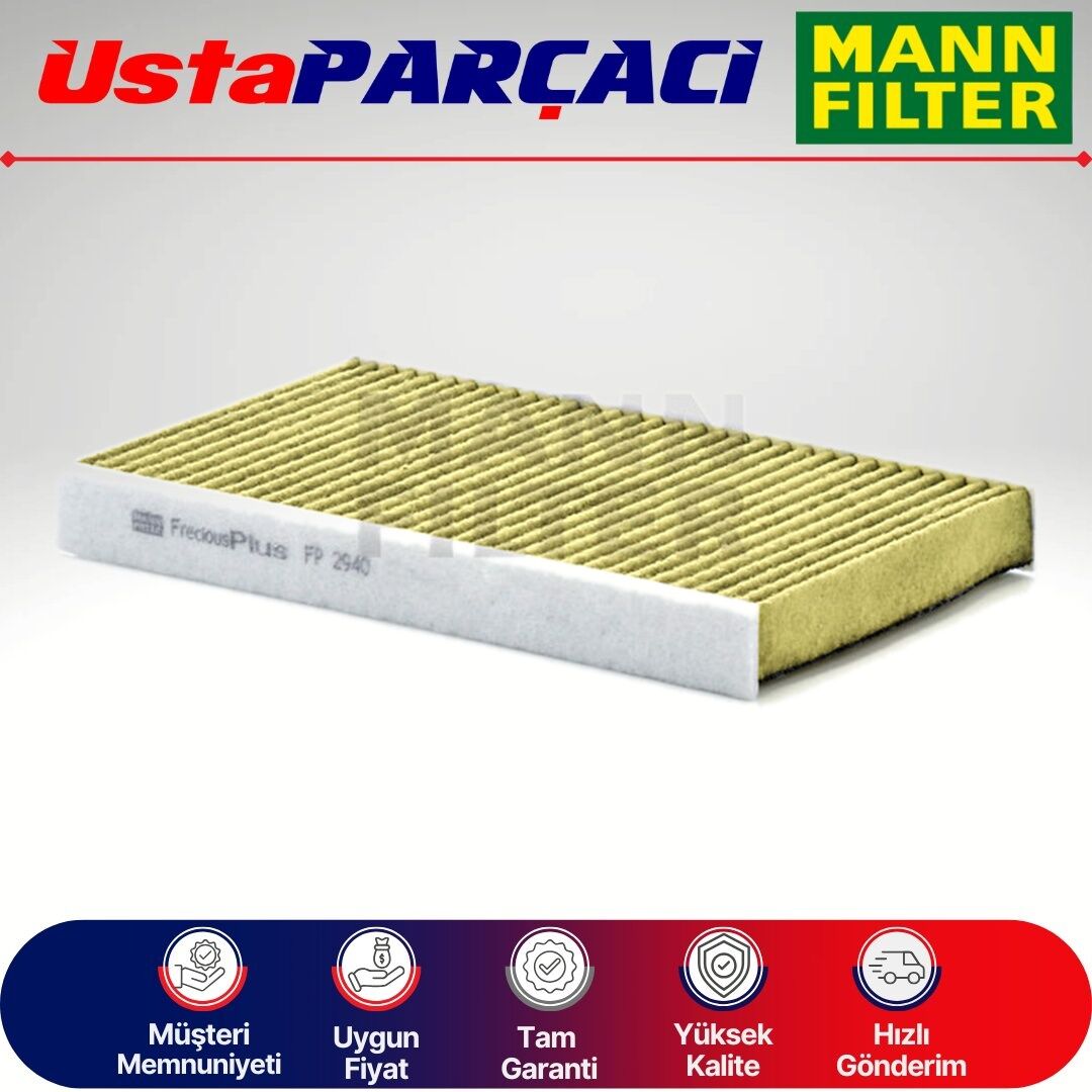 Mann-Filter Citroen C4 Anti-Alerjen Karbonlu Polen Filtresi 2005-2010 FP2940 6447KL