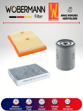 Wöbermann Seat Toledo 1.2 1.4 Tsi KARBONLU Filtre Bakım Seti 2015-2017 3KP CZC-CJZ