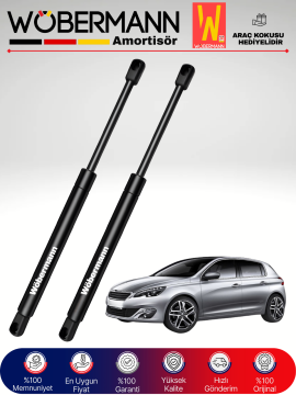 Wöbermann Peugeot 308 2 II Bagaj Amortisörü Takım Sağ-Sol 2014-2015