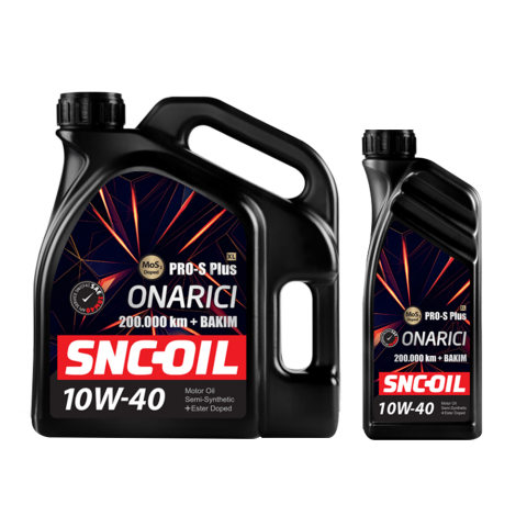 Snc Oil 200.000 Km + Bakım Pro-S Plus XL Onarıcı 10W-40 Motor Yağı 4+1 Litre
