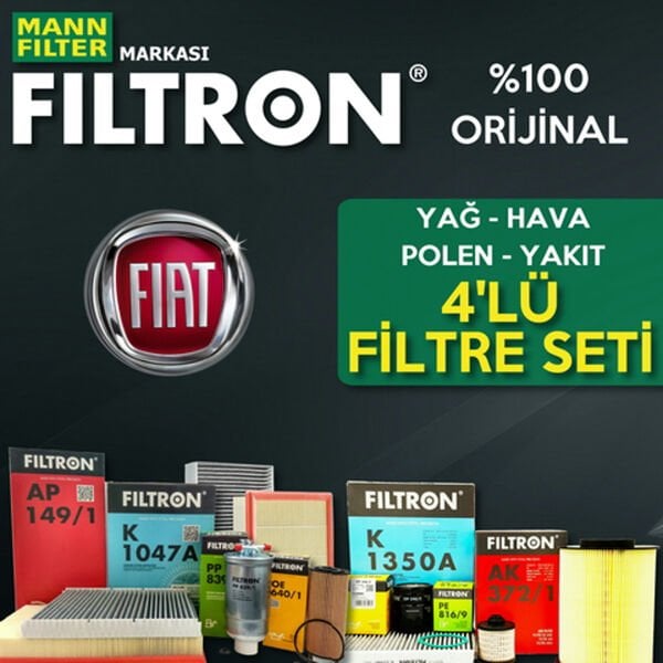 Filtron Fiat Albea 1.6 Benzin Filtre Bakım Seti 2002-2008 4NP