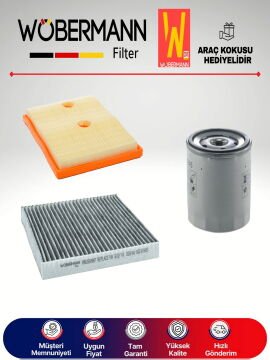 Wöbermann Skoda Octavia 1.2 Tsi KARBONLU Filtre Bakım Seti 2013-2017 3KP CJZA-CJZB-CYVB