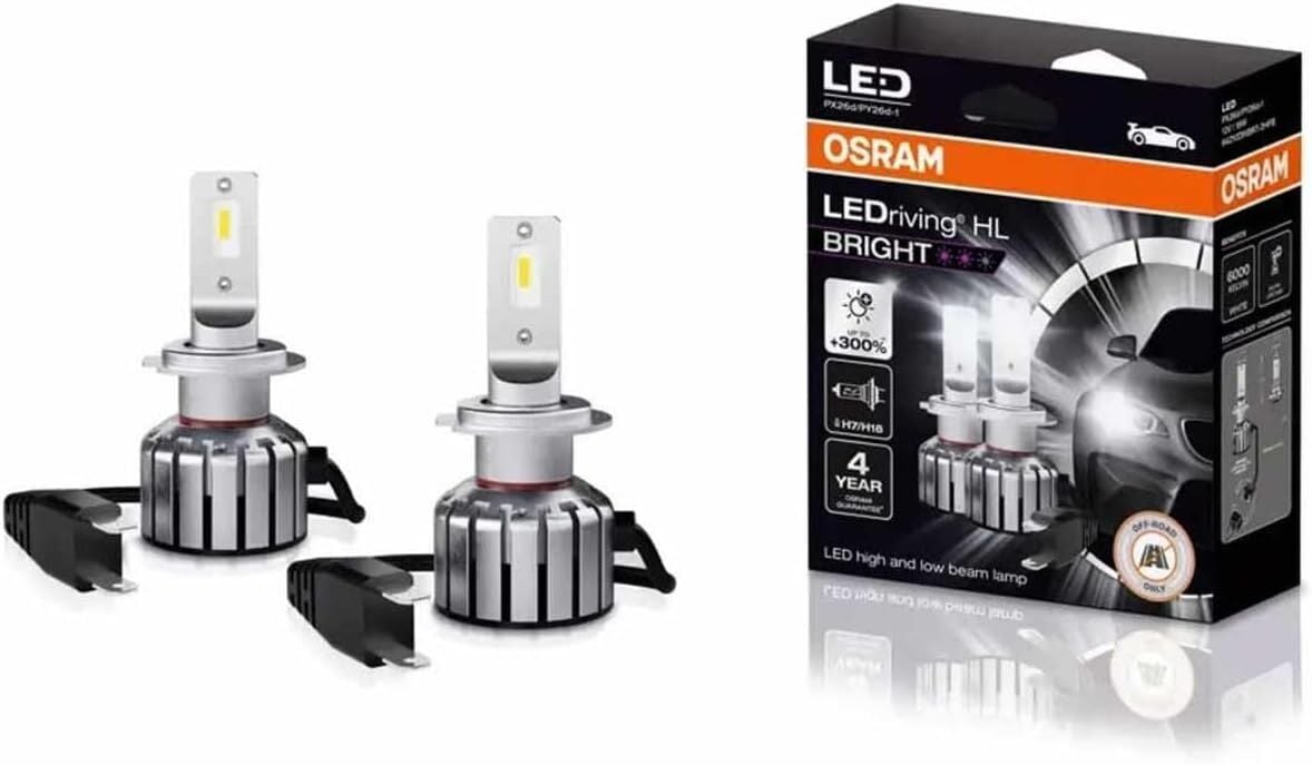 Osram H7 LED BRIGHT %300 6000K 4 Yıl Garantili 64210DWBRT-2HFB