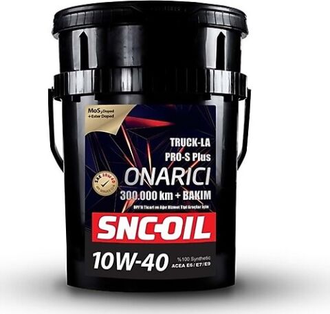 Snc Oil 300.000 Km + Bakım Ağır Ticari Araçlar Pro-S Plus Onarıcı Truck LA 10W/40 Motor Yağı 20 Litre