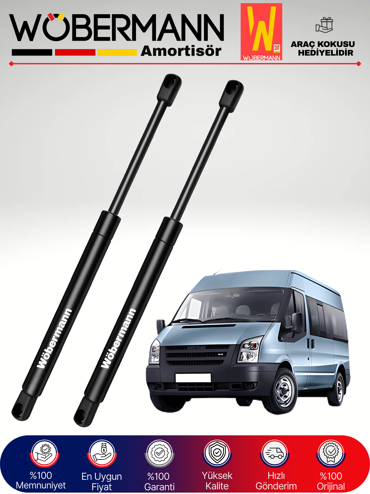 Wöbermann Ford Transit V347 Bagaj Amortisörü Takım Sağ-Sol 2006-2011