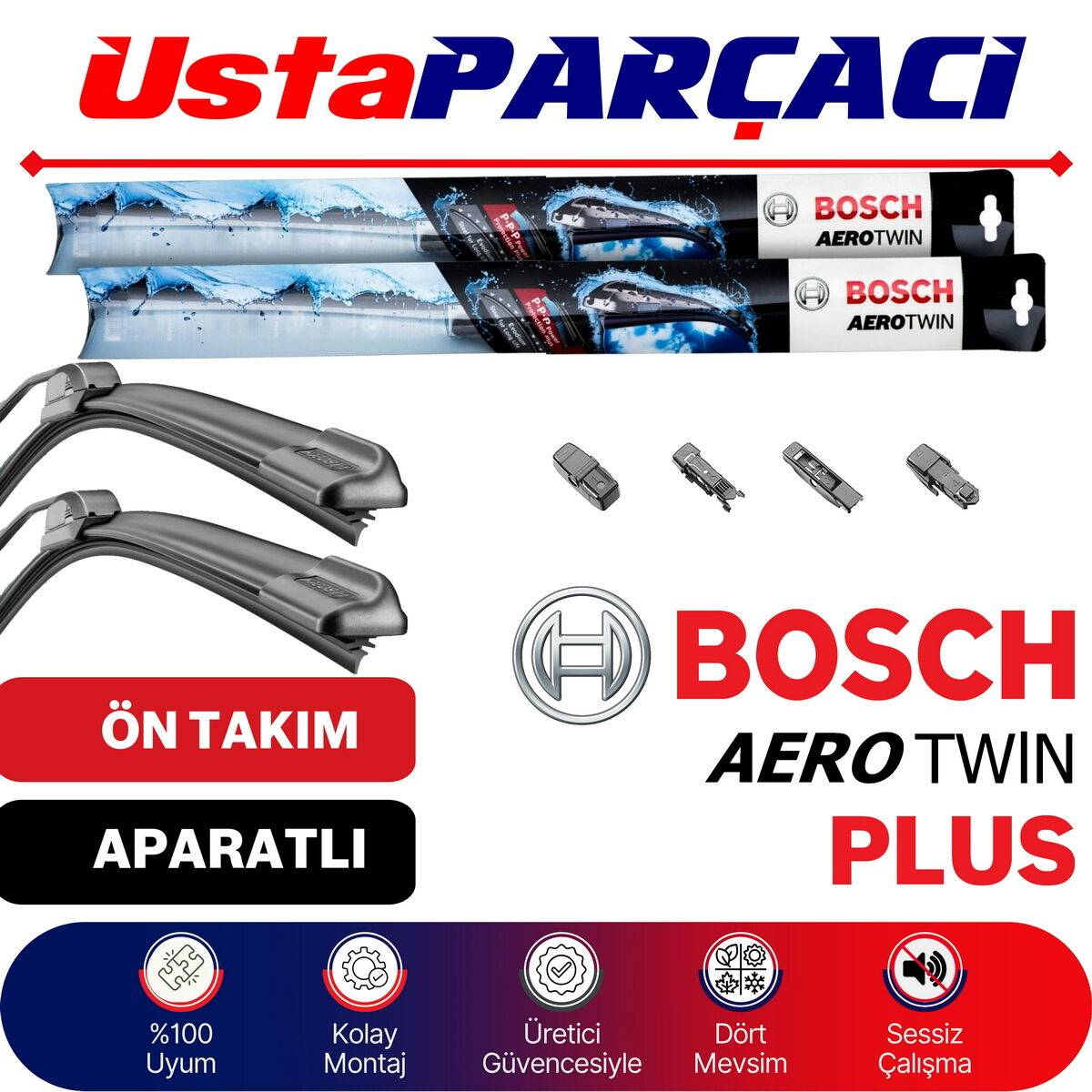 Bosch Iveco Daily 2014-2019 Aerotwin Plus Silecek Takımı