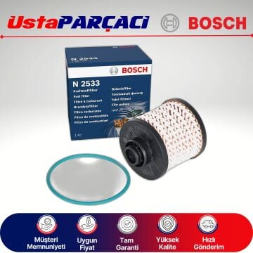 Bosch Citroen C4 1.6 Bluehdi Yakıt Filtresi 2015-2017 F026402533 9801366680