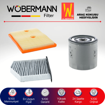 Wöbermann VW CC 1.4 Tsi Filtre Bakım Seti 2015-2016 3KP CZD