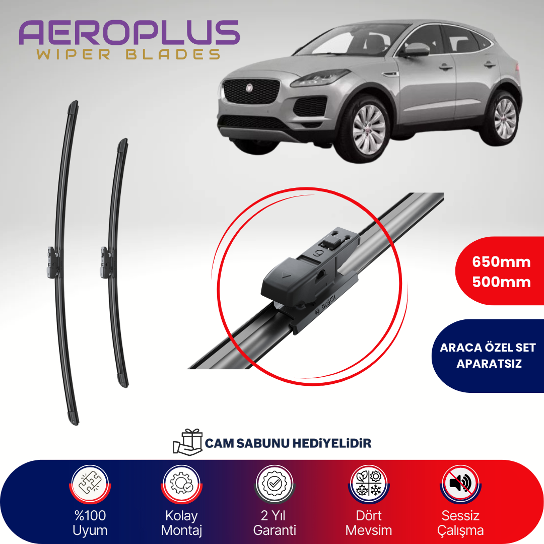 Aeroplus Jaguar E-Pace 2017-2024 Muz Silecek Takımı