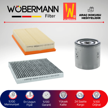 Wöbermann VW Golf 7 1.5 Tsi Filtre Bakım Seti 2017-2020 3KP CJZ-CYV