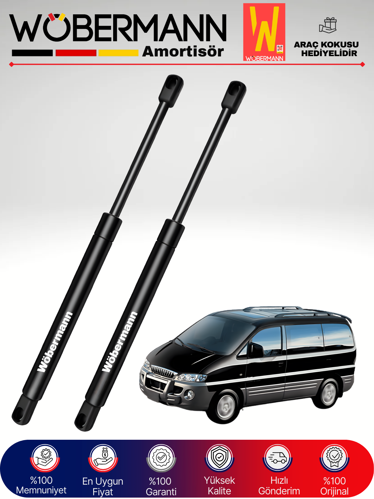 Wöbermann Hyundai Starex Bagaj Amortisörü Takım Sağ-Sol 1998-2007