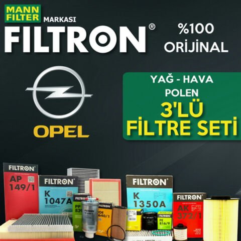Filtron Opel Astra G 1.6i Twinport Filtre Bakım Seti 2004-2009 3NP
