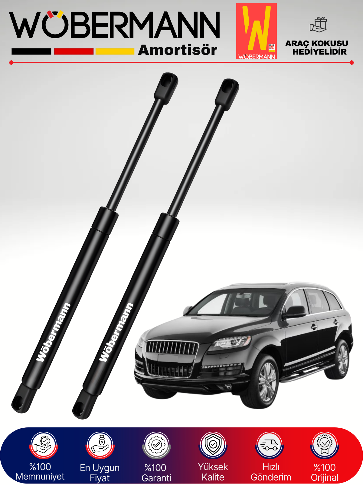 Wöbermann Audi Q7 Bagaj Amortisörü Takım Sağ-Sol 2010-2015