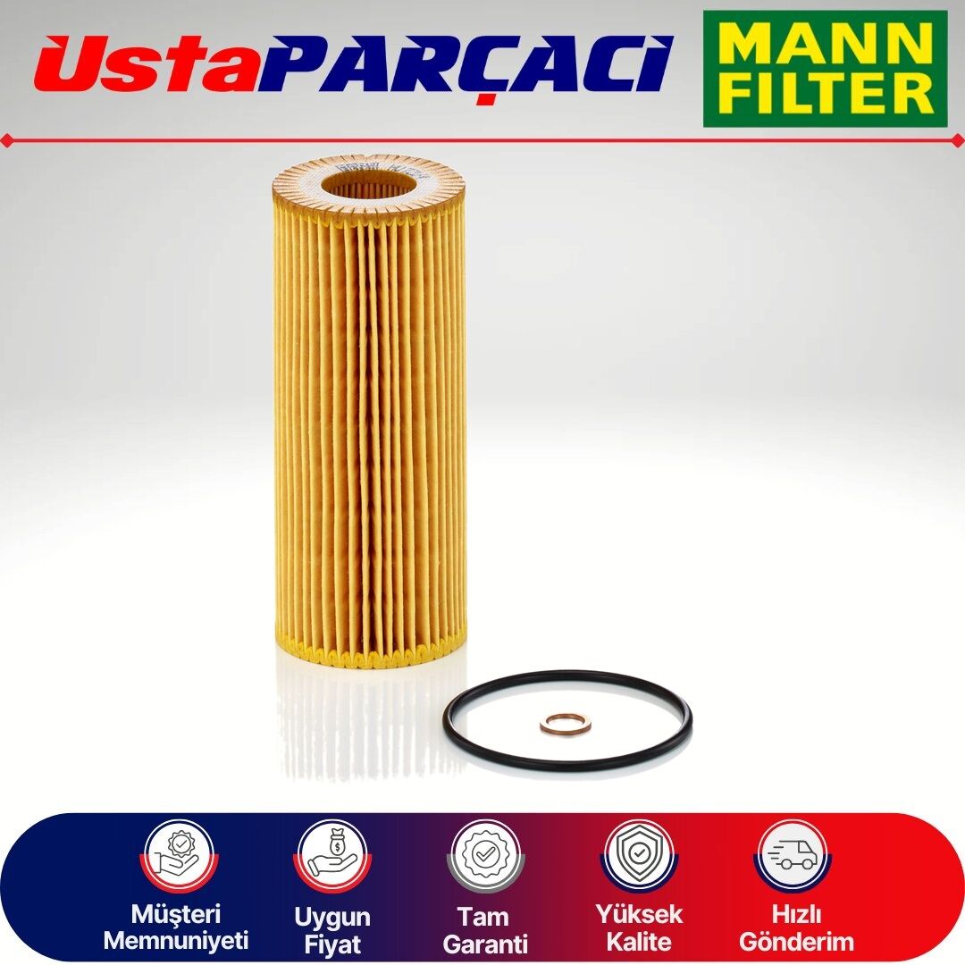 Mann-Filter Bmw 7 Serisi E65 7.30D Dizel Yağ Filtresi 2003-2008 HU721/4X 11427788460