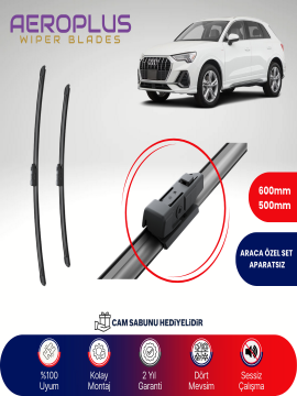 Aeroplus Audi Q3 2018-2024 Muz Silecek Takımı