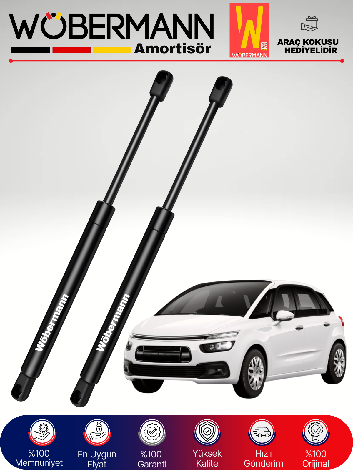 Wöbermann Citroen C4 Picasso Bagaj Amortisörü Takım Sağ-sol 2014-sonrası