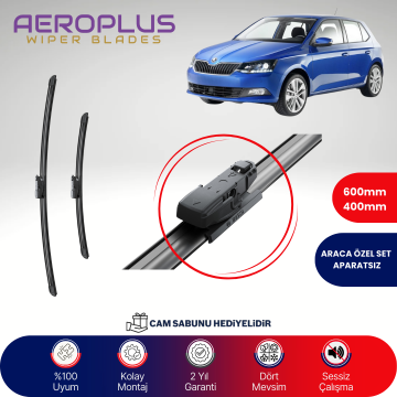 Aeroplus Skoda Fabia 2014-2021 Muz Silecek Takımı