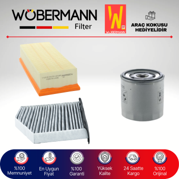 Wöbermann VW Scirocco 1.4 Tsi Filtre Bakım Seti 2015-2017 3KP CXS-CZC-CZD