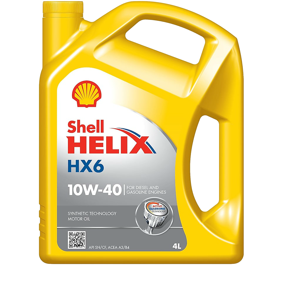 Shell Helix HX6 10W-40 Sentetik Motor Yağı 4 Litre