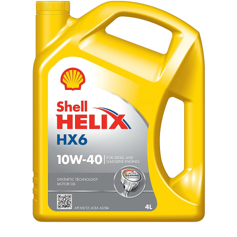 Shell Helix HX6 10W-40 Sentetik Motor Yağı 4 Litre