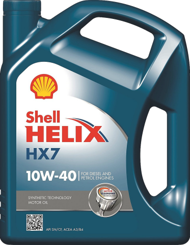 Shell Helix HX7 10W-40 Sentetik Motor Yağı 4 L