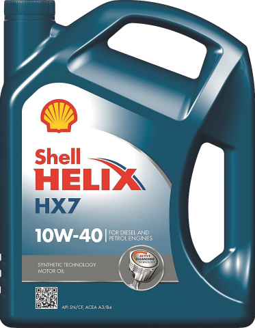 Shell Helix HX7 10W-40 Sentetik Motor Yağı 4 L